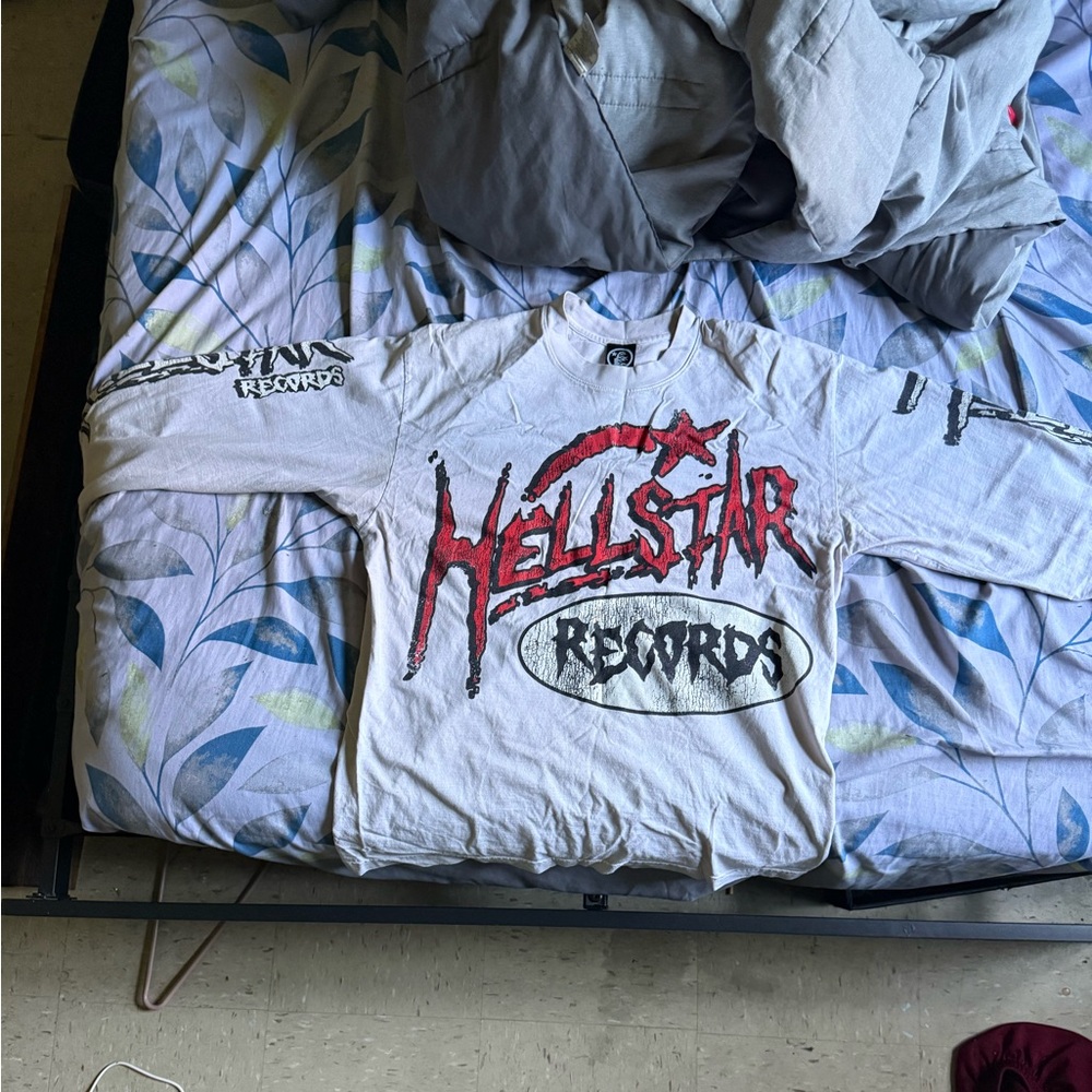 Red and White Long Sleeve Tee